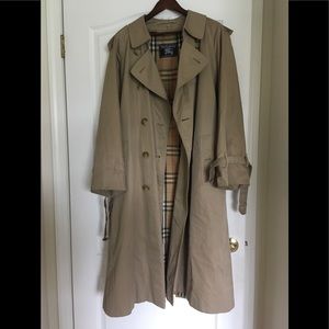 Burberry Long Overcoat Khaki Size Large